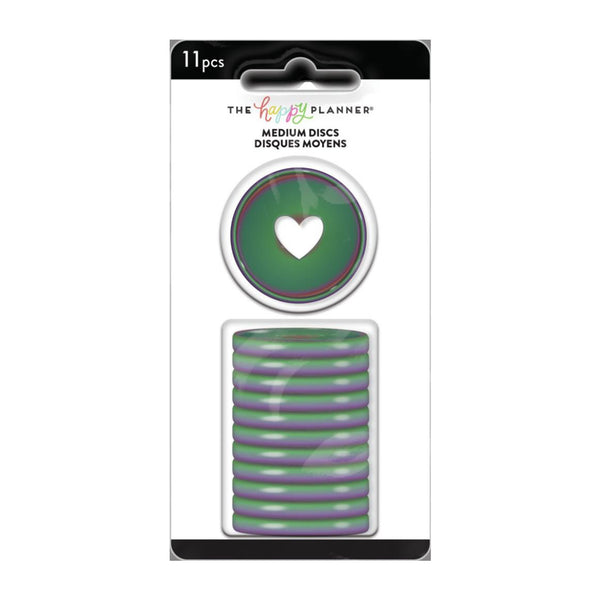 Happy Planner Medium Discs 1.25" 11/Pkg - Iridescent