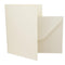 Poppy Crafts 5x7in 300GSM Cards and Envelopes - Luxury Ivory -  Pack of 10