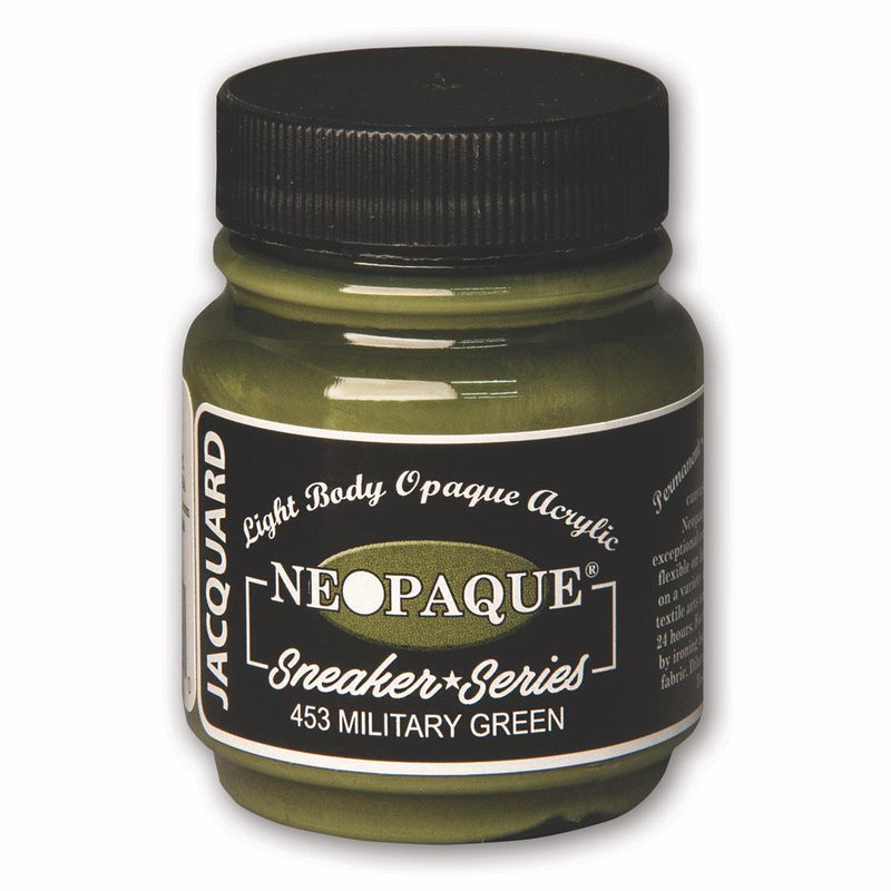 Jacquard Neopaque Acrylic Paint 2.25oz - Military Green - Sneaker Series
