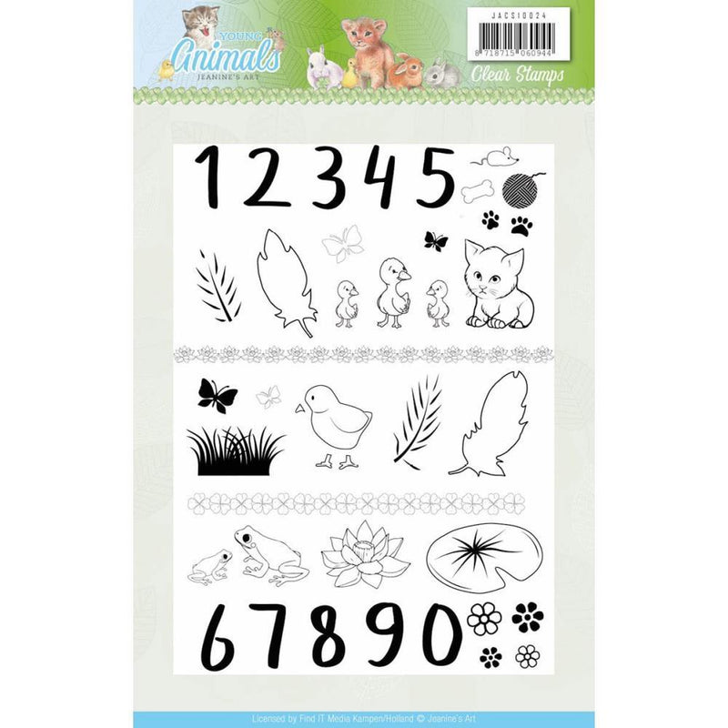 Find It Trading Jeanines Art Clear Stamps - Young Animals