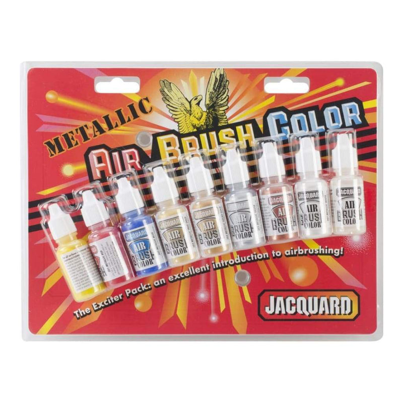 Jacquard Metallic Airbrush Colour Pack .5oz 9 pack
