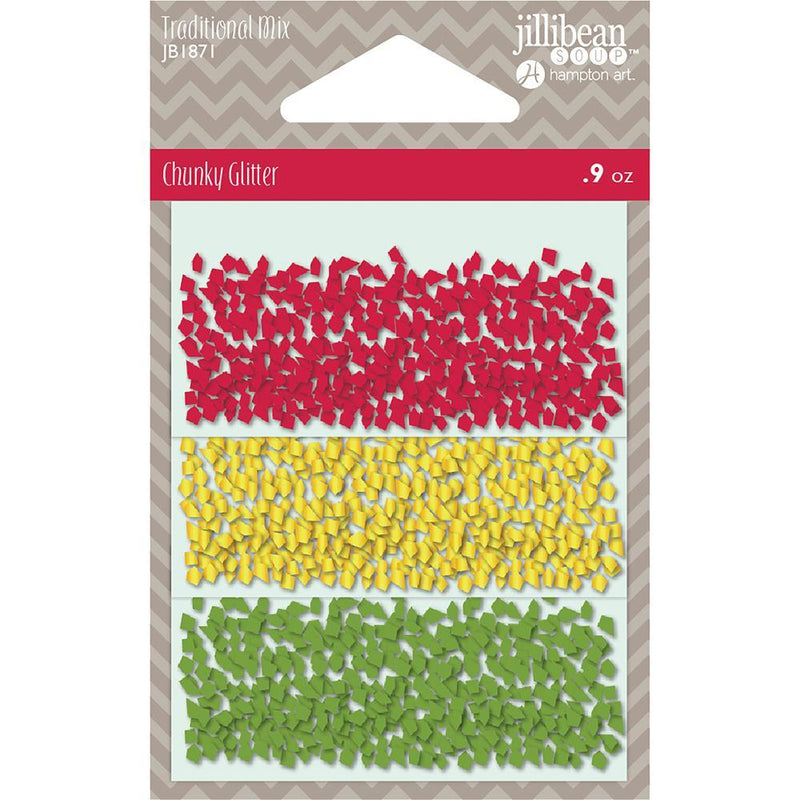 Jillibean Soup Chunky Glitter Shaker Filler - Traditional Mix, .9oz