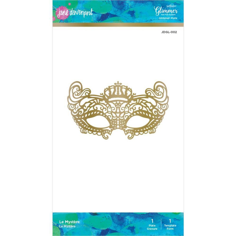 Jane Davenport Glimmer Hot Foil Plate & Template Set Le Mystere