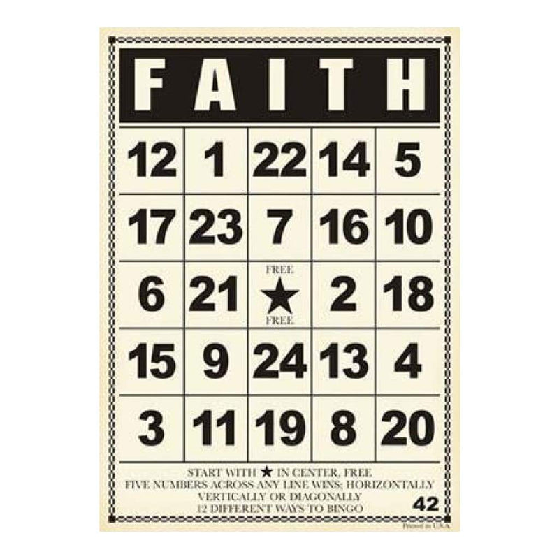Jenni Bowlin - Bingo Cards - Faith White