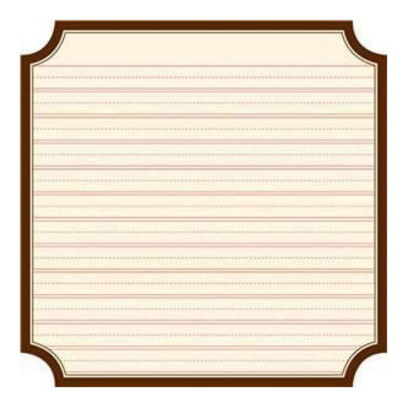 Jenni Bowlin - Classic Brown - Kindergarten Die Cut Label 12X12 Paper