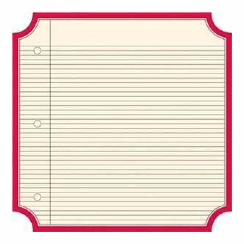 Jenni Bowlin - Classic Red - Notebook Die Cut Label 12X12 Paper