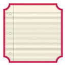 Jenni Bowlin - Classic Red - Notebook Die Cut Label 12X12 Paper