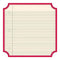 Jenni Bowlin - Classic Red - Notebook Die Cut Label 12X12 Paper