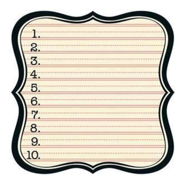 Jenni Bowlin - Extension - Die Cut Numbered Label 12X12 Paper