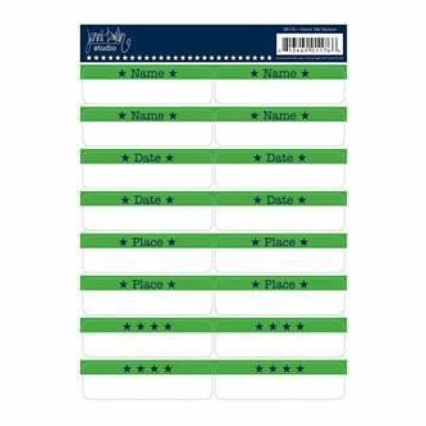 Jenni Bowlin - Green Tab Stickers