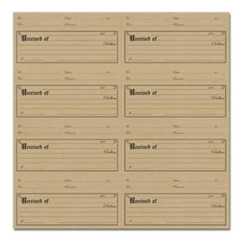 Jenni Bowlin - Kraft Die-Cut & Perforated Paper - Receipt