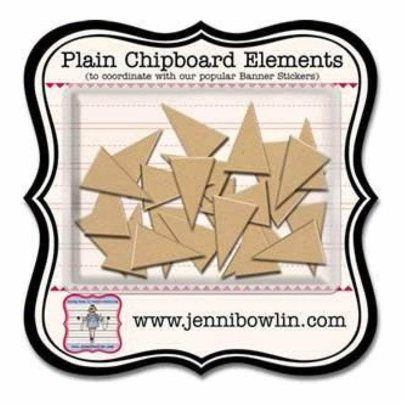 Jenni Bowlin - Mini Chipboard Pieces - Banner Shape