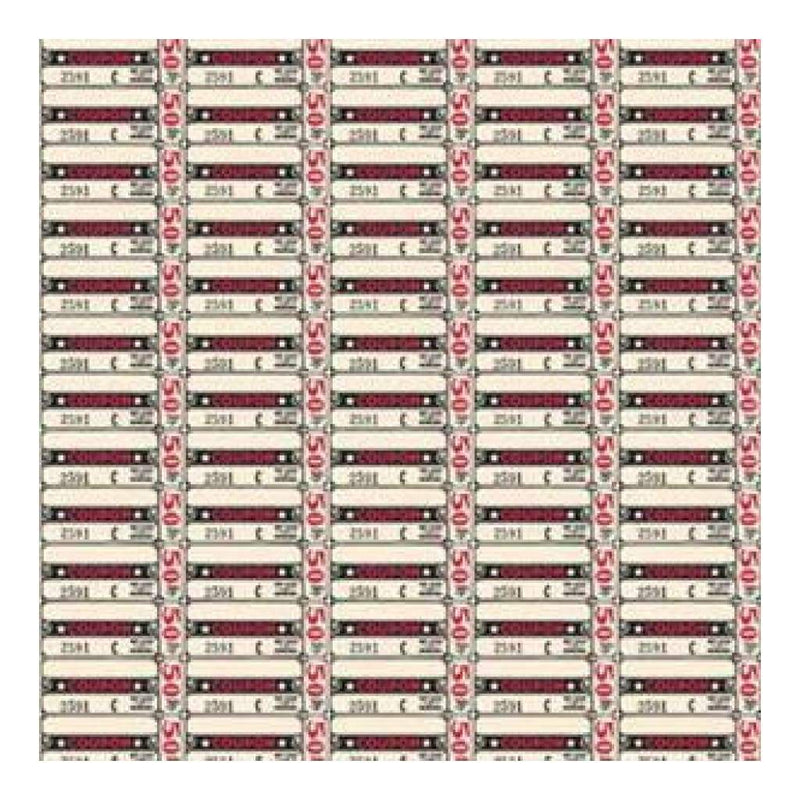Jenni Bowlin - Red/Black Extension - Coupon 12X12 Paper  (Pack Of 10)