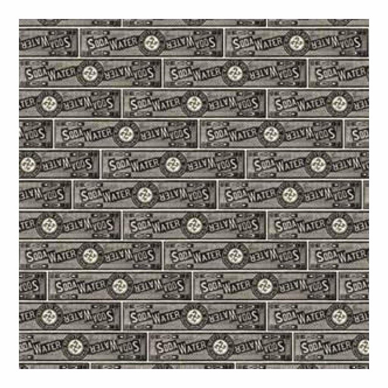 Jenni Bowlin - Soda Label Black 12X12 Paper  (Pack Of 10)