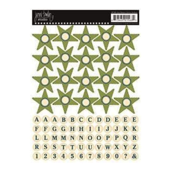Jenni Bowlin - Star Banner Stickers - Green