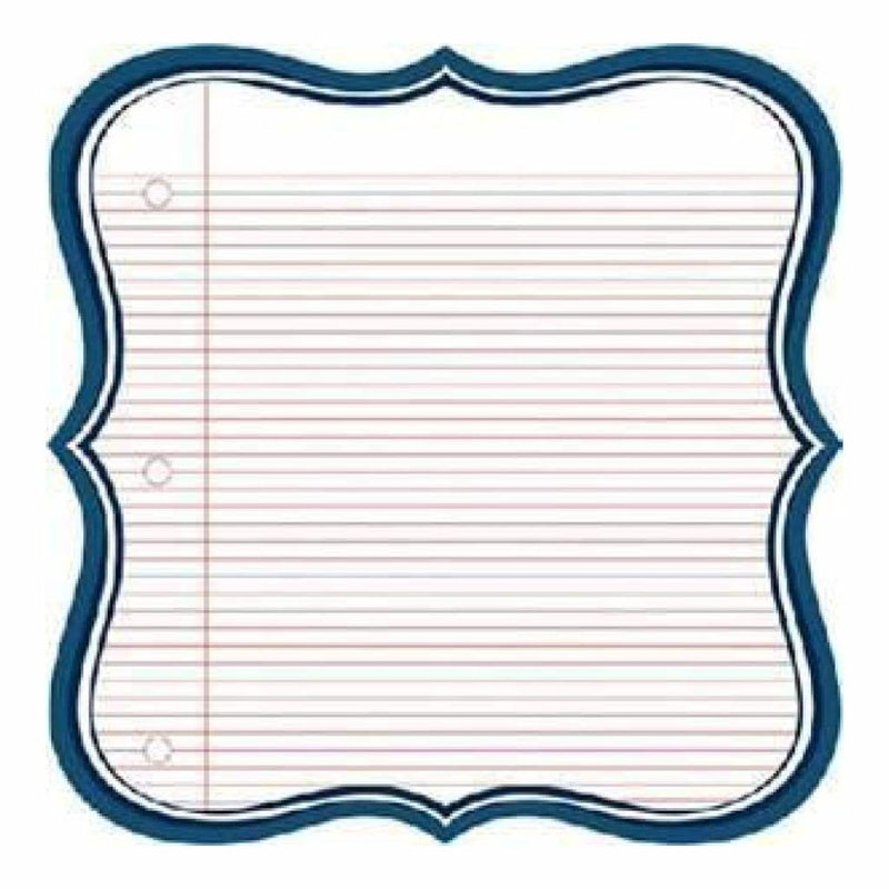 Jenni Bowlin Studio - Die Cut Navy Lined Label 12X12 Paper