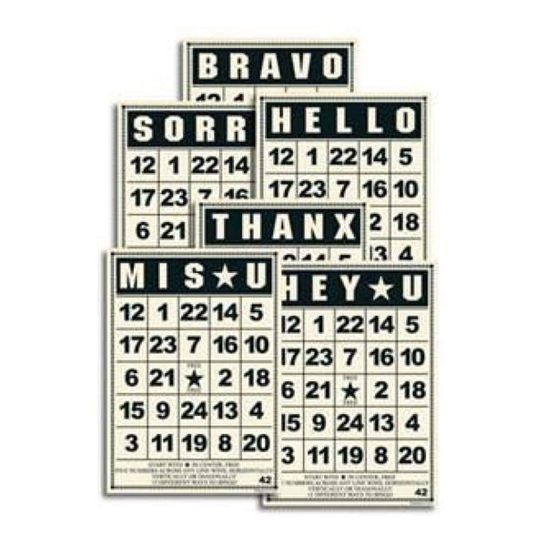 Jenni Bowlin Studio - Mini Bingo Cards - Greeting