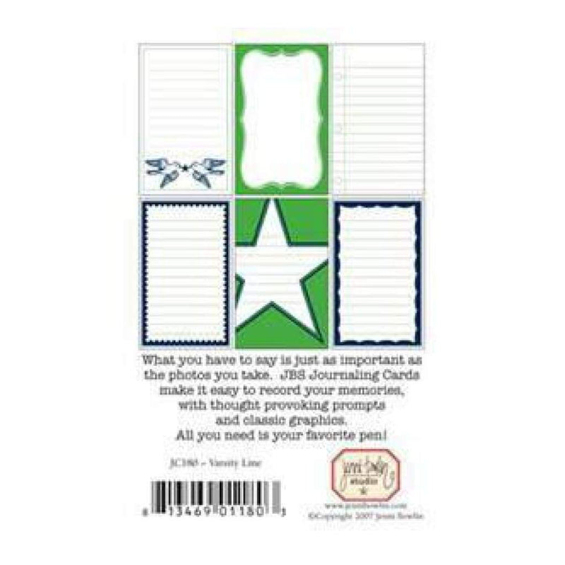 Jenni Bowlin - Varsity Line Journaling Cards 6 Pack