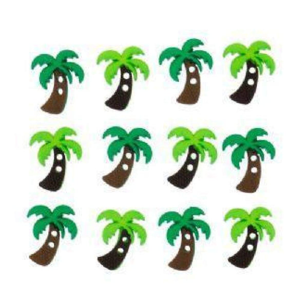 Jesse James Dress It Up Buttons - Palm Trees