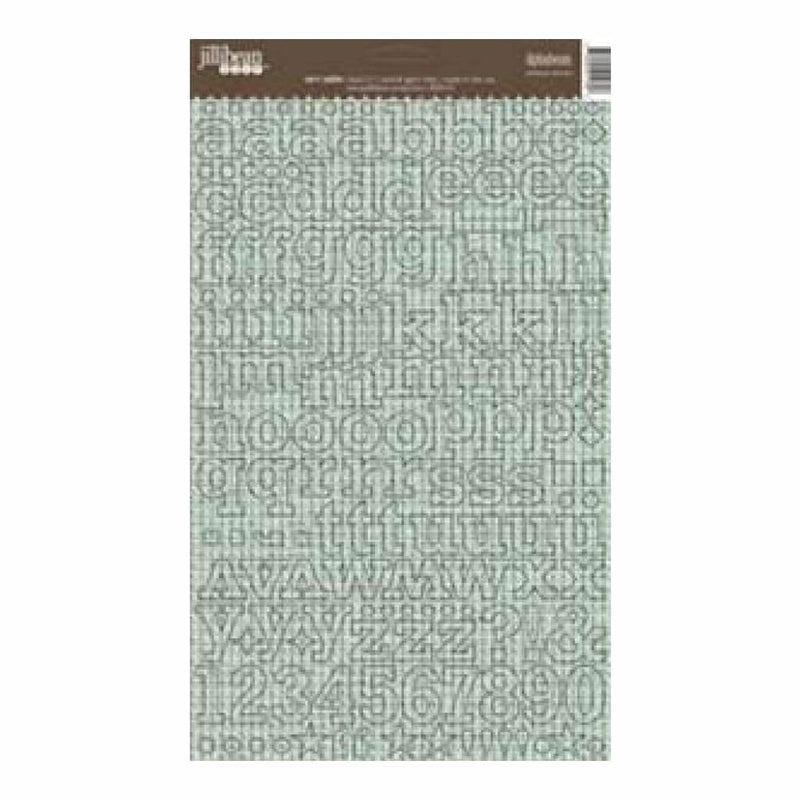 Jillibean-Soup - Alphabeans 7X13 Cardstock Stickers - Tart Table
