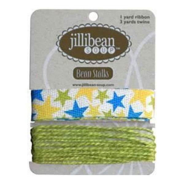 Jillibean-Soup - Bean Stalks Ribbon - Stars 1Yd Twill- 3Yds Twine