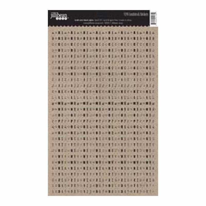 Jillibean Soup - Kraft Mini Alphas - Black 924Pc