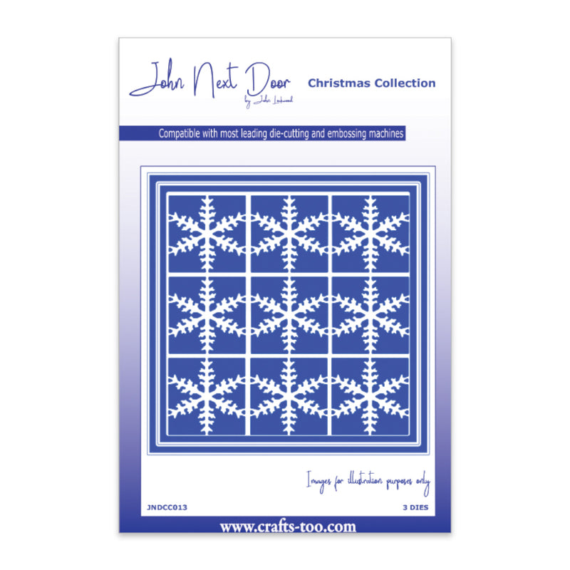 Crafts Too - John Next Door Christmas Collection Die Set - Snowflake Lattice*