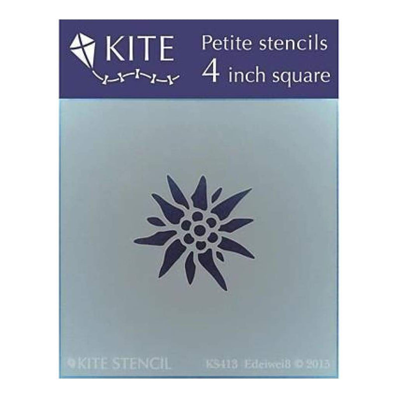 Judikins 4 Inch  Square Petite Stencil - Edelweilb