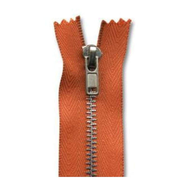 Junkitz - 12 Inches  Copper Metal Zipper