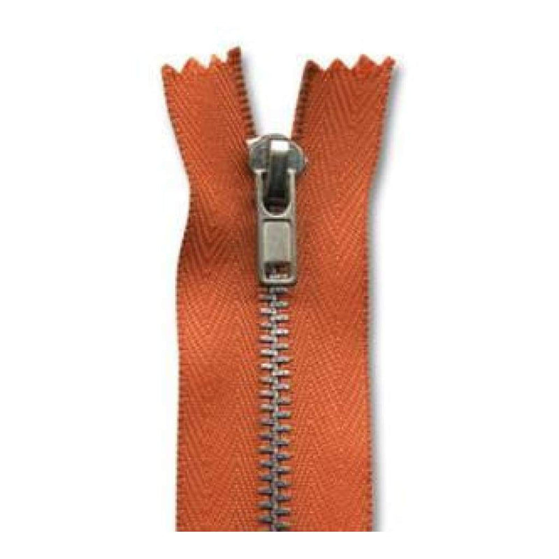 Junkitz - 12 Inches  Copper Metal Zipper