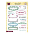 Justrite Papercraft Clear Stamps 6 Inch X8 Inch Congrats Card Basics