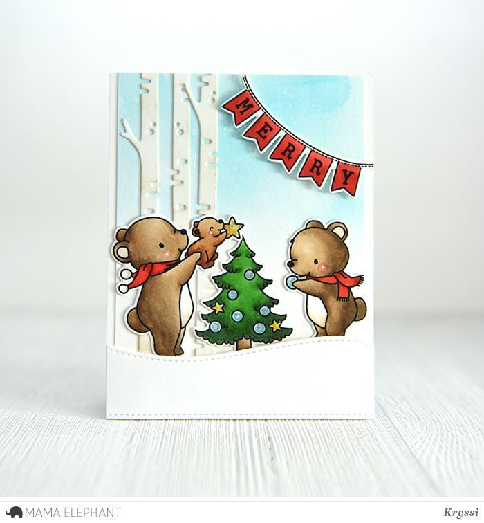 Mama Elephant - Creative Cuts Die - A Beary Christmas*