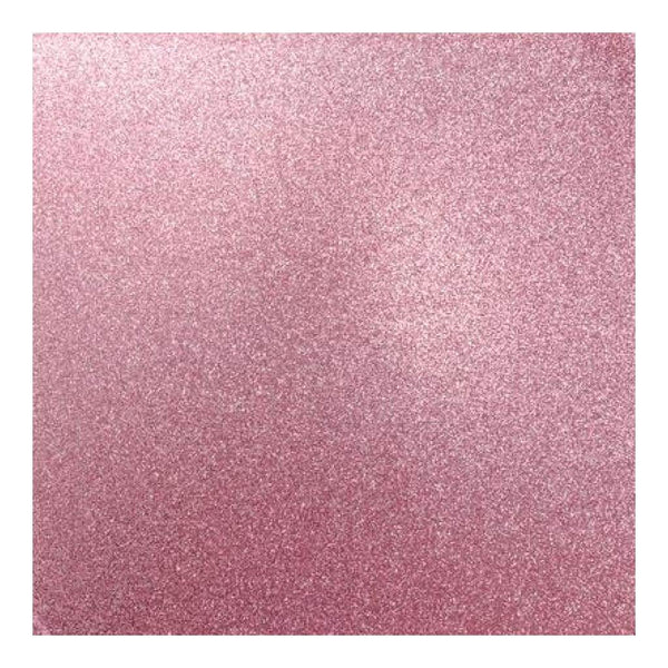 Kaisercraft Glitter Cardstock 12 inch X12 inch -Blush