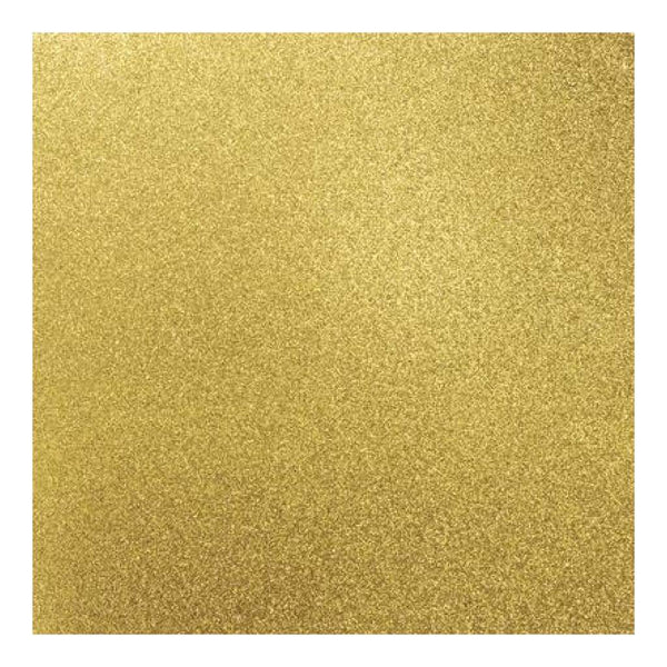 Kaisercraft Glitter Cardstock 12 inch X12 inch - Golden