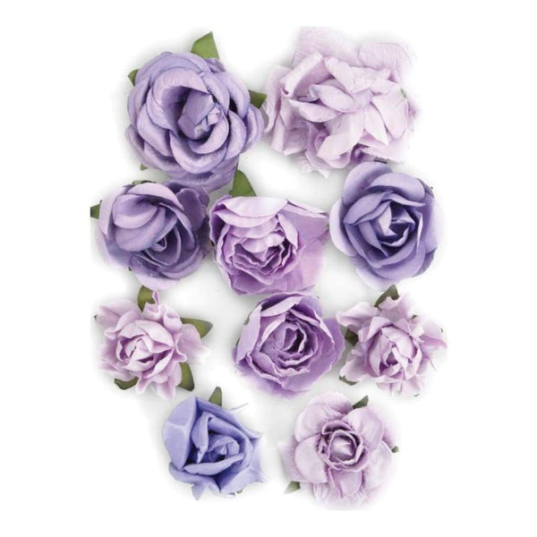 Kaisercraft Paper Blooms 1 inch - 1.5 inch 10 pack - Amethyst