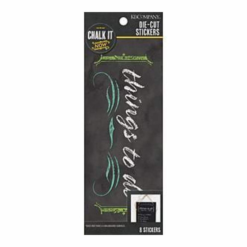 K&Company - Chalk It Now Die-Cut Sticker Things To Do