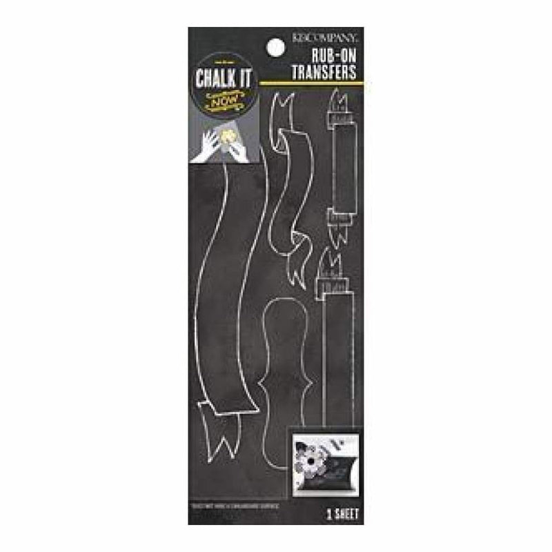 K&Company - Chalk It Now Rub-Ons Banners