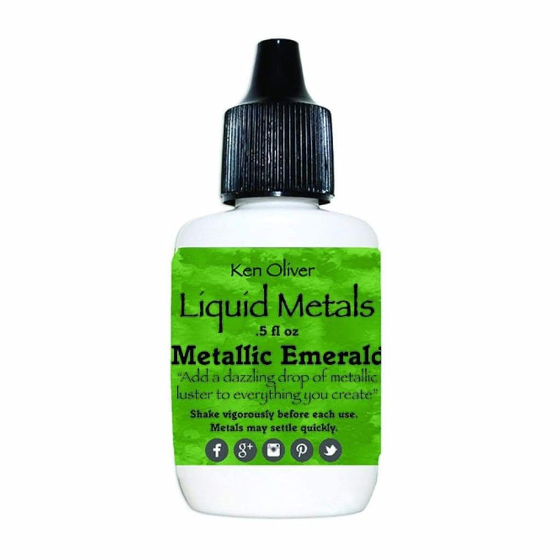 Ken Oliver Liquid Metals Metallic Emerald