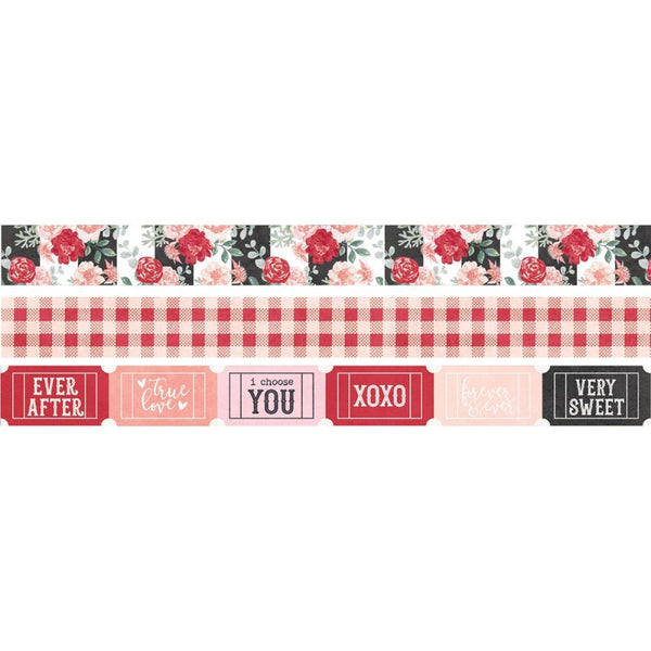 Simple Stories Kissing Booth Washi Tape 3 pack