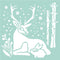 Stamperia Stencil - 7.08 inch X7.08 inch - Reindeer & Rabbit By Johanna Rivero*