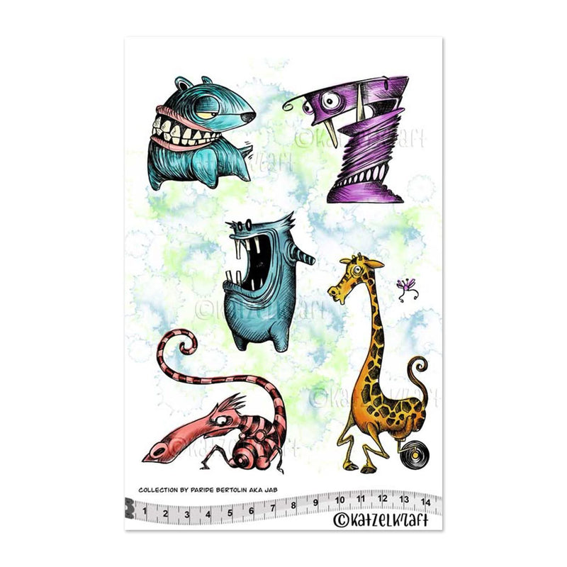 Katzelkraft Rubber Stamp Set - Toothy Animals*