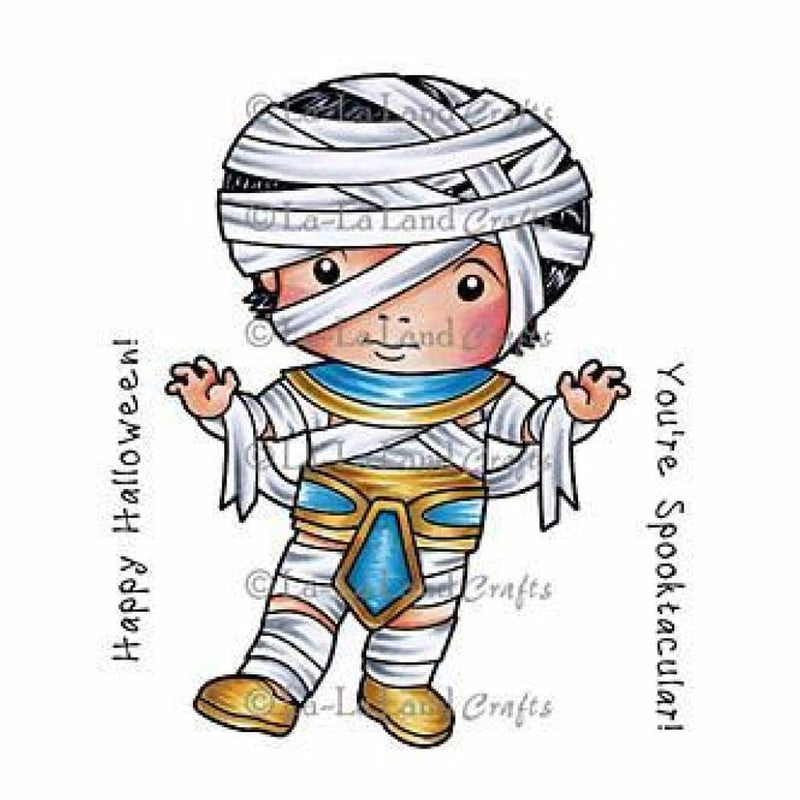 La-La Land Cling Mount Rubber Stamps 4In. X3in.  Egyptian Mummy Luka