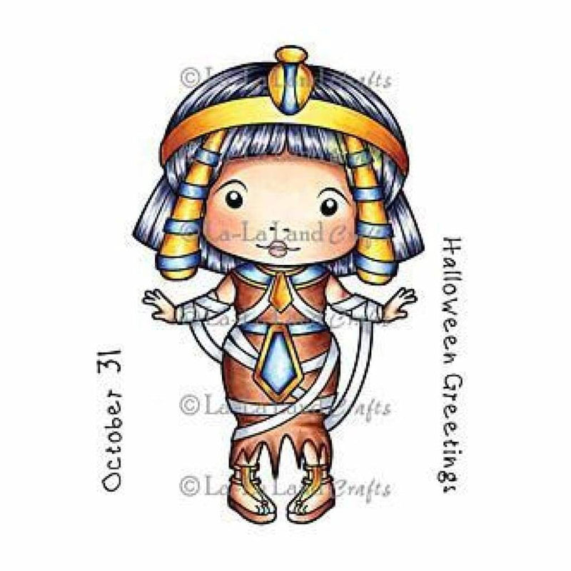 La-La Land Cling Mount Rubber Stamps 4In. X3in.  Egyptian Mummy Marci