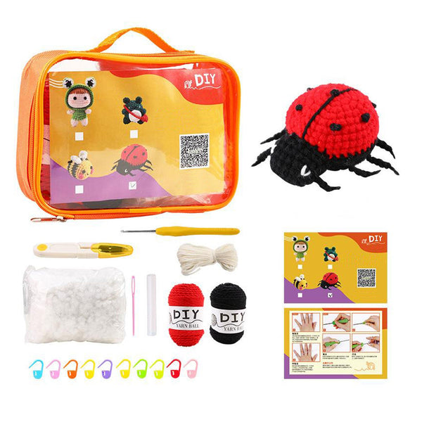 Universal Crafts Crochet DIY Kit - Ladybug