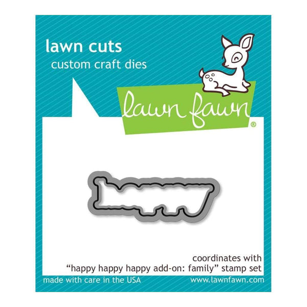 Lawn Cuts Custom Craft Die Happy Happy Happy Add-On: Family