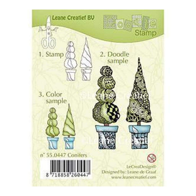 Leane Creatief Clear Stamps - Conifers