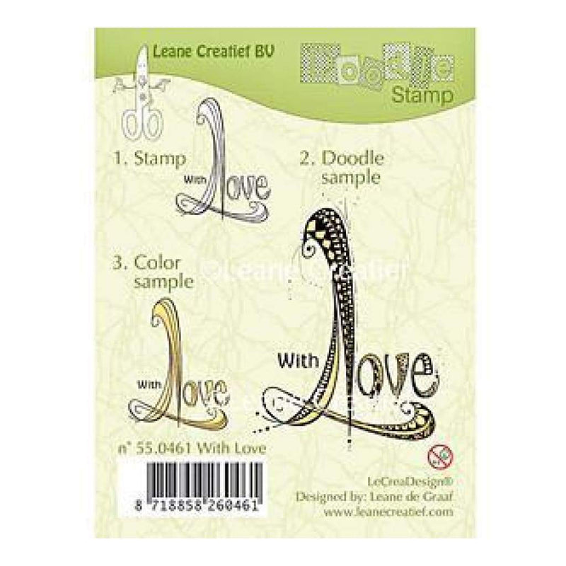 Leane Creatief Clear Stamps - With Love