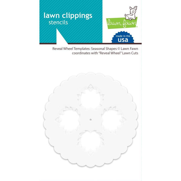 Lawn Fawn - Lawn Clippings Stencils Reveal Wheel: Seasonal Shapes