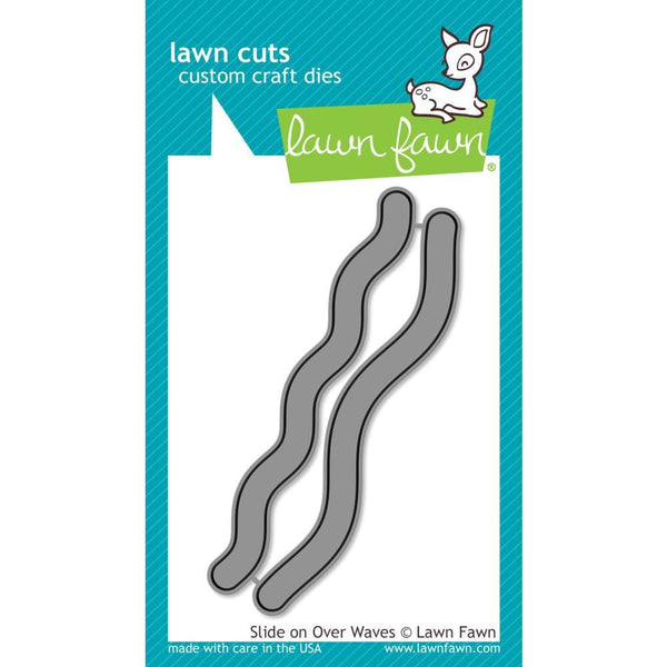 Lawn Fawn - Lawn Cuts Custom Craft Die Slide On Over Waves