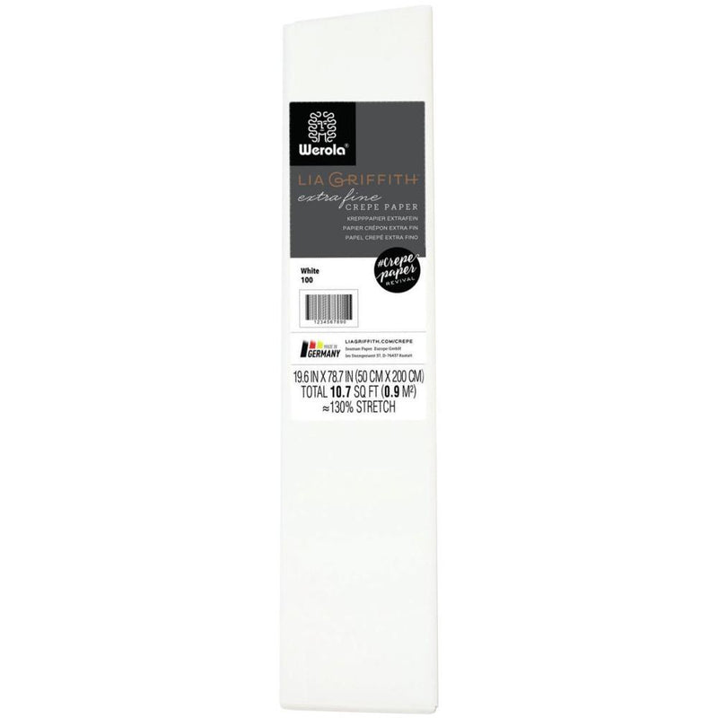 Lia Griffith - Extra Fine Crepe Paper 19.6 inch X78.7 inch White